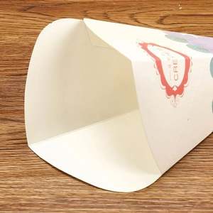 กล่องใส่เฟรนช์ฟรายส์และเครปแบบพิมพ์ลายเอง บรรจุภัณฑ์อาหาร <span class=keywords><strong>รูป</strong></span>ทรงกรวย ทำจากกระดาษ - Product Image 5