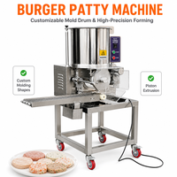 Machine automatique de fabrication de galettes de hamburgers pour la production de galettes de poulet, de poisson et de bœuf dans une usine de transformation d'aliments surgelés