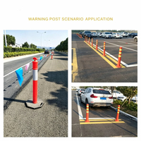 Borne de signalisation réfléchissante prismatique souple en TPU de 750 mm à haute intensité, durable pour parking et allée, directement de l'usine
