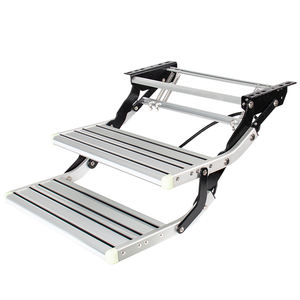 Escalera Manual Plegable y Retráctil <span class=keywords><strong>para</strong></span> RV, Escalón de Entrada de Aluminio de 2 Peldaños - Product Image 5