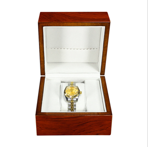 Bán Lẻ Gỗ Lớn Hạt Cao <span class=keywords><strong>Glossy</strong></span> Mahogany Lưu Trữ Hiển Thị Duy Nhất Watch Box Với Trang Sức Pouch - Product Image 4