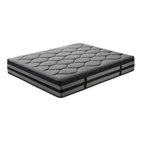 Vente en gros Matelas hybride double de 14 pouces Matelas noir à ressort ensaché standard en mousse à mémoire de forme GEL