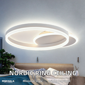 Modern Metal Ceiling <b>Light</b> Panel <b>Chandelier</b> Surface Mounted LED 3500K Warm White IP20 2-Year Warranty Bedroom CRI90 Ra90 - Product Image 2