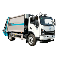 Camion à ordures compacteur à chargement arrière de 12 m³, poids total autorisé en ordre équilibré (PTO) 14 000 kg, véhicule compacteur de déchets pour l'assainissement municipal