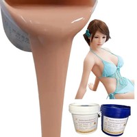 Yijiasan Matériau en silicone liquide super doux à faible dureté Shore OO 30 pour la fabrication de vagins, de jouets sexuels, de pénis, de dildos et de poupées pour adultes