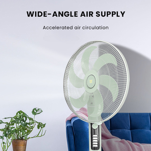 Ventilador de pie eléctrico de convección silenciosa de 4 velocidades para uso doméstico, refrigeración mecánica de circulación de aire para exteriores RV - Product Image 3