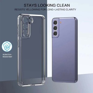 Popolare 1.5mm di spessore duro trasparente acrilico Cover posteriore morbida trasparente TPU paraurti custodia per cellulare per <span class=keywords><strong>Realme</strong></span> <span class=keywords><strong>C25</strong></span> C25S - Product Image 5