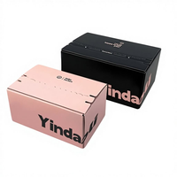 Boîte en carton ondulé kraft personnalisée avec bande détachable pour l'expédition, l'emballage cadeau, les vêtements, les bougies, les parfums