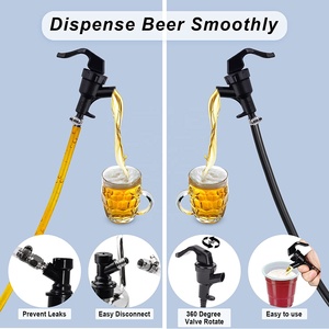 <span class=keywords><strong>Robinet</strong></span> de bière à verrouillage à bille <span class=keywords><strong>pour</strong></span> fût de bière Corny, système de distribution de carbonatation - Product Image 2