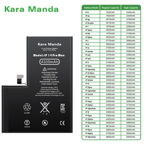 Kara Manda OEM Support personnalisé Batterie de remplacement Ti Chip pour <span class=keywords><strong>iPhone</strong></span> 5 <span class=keywords><strong>5s</strong></span> <span class=keywords><strong>Se</strong></span> 6 6s 7 8 Plus X Xr Xs 11 12 13 Pro Max Se2020 - Product Image 4