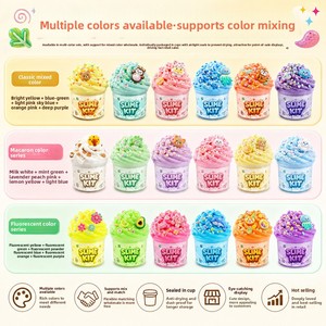 Butter <b>Slime</b> Cloud Crystal Children's Stress-Relief <b>Toy</b> 6 Colors Ages 7+ Color Box Packaging - Product Image 5