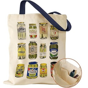 Bolso de mano con diseño de Kimchi, bolso de hombro informal a la moda para trabajadores de oficina, bolso de lona para todas las estaciones - Product Image 2