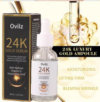 Sérum pour le visage anti-âge et anti-rides à l'or 24 carats