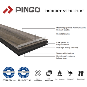 Suelo Vinílico de Roble en Espiga de 12 mm <span class=keywords><strong>AC5</strong></span>, Resistente al Desgaste, Impermeable, Material HDF, Instalación con Sistema de Clic, Ideal para Parques Infantiles - Product Image 4