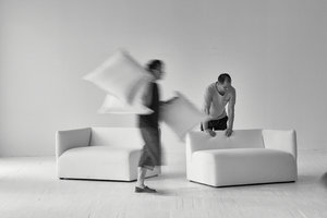 Mobili Minimalisti Wabi-sabi Japandi, Divani per <span class=keywords><strong>Soggiorno</strong></span>, Divano Letto Cloud, Set di Divani Nordici per Arredamento <span class=keywords><strong>Soggiorno</strong></span> - Product Image 6