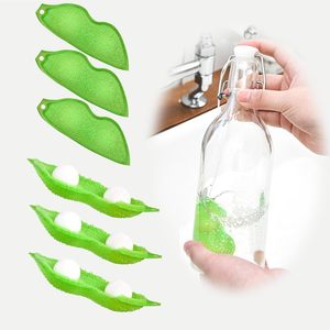 Éponge de nettoyage en forme de haricot <span class=keywords><strong>magique</strong></span> réutilisable résistante à la chaleur pour le nettoyage interne des bouteilles à col étroit - Product Image 2