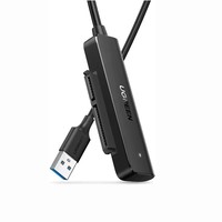 Kabel Adaptor SATA ke USB 3.0 UGREEN untuk SSD 2.5" dan HDD, Adaptor Hard Drive 5Gbps Mendukung SATA III UASP