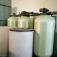 Adoucisseur d'eau alternatif duplex haute efficacité avec PLC et boîte de vitesses - Débit continu avec réservoir de résine et bac à sel, garantie 1 an