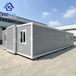 Maison préfabriquée économique en conteneur pliable et extensible de 40, 30 ou 20 pieds, avec cuisine préfabriquée, pour habitation ou usage portable - Product Image 2