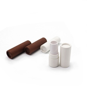 Biodegradable Kraft Paper Round Twist-up Container Packaging for Cosmetics for Lipstick Face Cream <b>Sunscreen</b> - Product Image 5