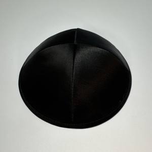 휴일을위한 정교한 원시 실크 Yarmulke 우아한 유대인 모자 결혼식을위한 고급 새틴 유대인 모자 소프트 터치 - Product Image 3