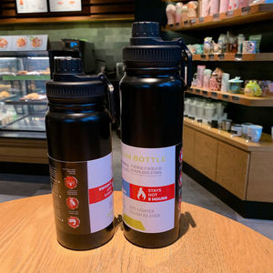 Wholesale Stainless Steel Vacuum Water <b>Bottle</b> with Handle Wide Mouth Insulated Sports Flask for Camping Hiking Travel - Product Image 3