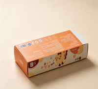 Boîtes en carton pliables écologiques biodégradables personnalisées pour l'emballage des produits d'épicerie et des supermarchés avec des sacs alimentaires à ouverture facile