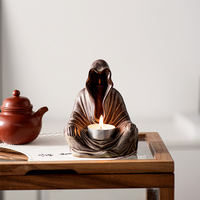 Vente chaude Européenne Mystique Enchanteur Figurine En Céramique Bougeoir Décor À La Maison Bougeoir Tea Light Bougeoir