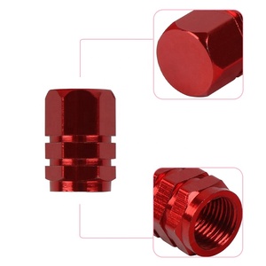 Tapas de Válvula de Neumático Hexagonales de Aluminio, Universales para Automóvil, Motocicleta, Bicicleta, Multicolores, Logotipo Personalizado, Paquete de 4 Piezas - Product Image 2