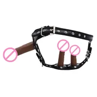 Culotte à trois têtes pour femmes, pour masturbation, usage lesbien, godemiché portable et jeu anal, jouet sexuel féminin pour femme