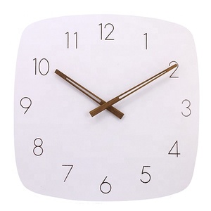 Design semplice breve rotondo silenzioso legno <span class=keywords><strong>bianco</strong></span> MDF sublimazione <span class=keywords><strong>orologio</strong></span> <span class=keywords><strong>da</strong></span> <span class=keywords><strong>parete</strong></span> - Product Image 2