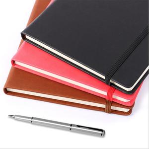 Carnet en cuir PU vintage bleu marine personnalisé avec gravure 4 couleurs pour cadeau promotionnel - Product Image 6