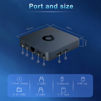 Q1 H313 4K HD decodificador de video reproductor multimedia dual WiFi ATV Android Smart TV box Q1 con entrada de voz búsqueda control remoto