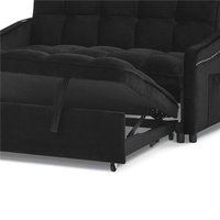 Canapé et chaise pliables en velours recouvert de 53 ''pour salon, hôtel et chambre à coucher