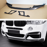Kit de carrocería de fibra de carbono para BMW X5 X6 F15 F16: Labio delantero, labio trasero, faldones laterales, alerón trasero, capó, parrilla delantera y cubiertas de espejos