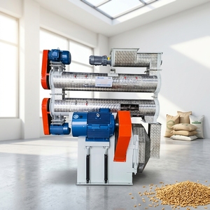 Ligne de production de granulés d'aliments pour volailles de 1 à 2 tonnes/h, moulin à granulés pour poulets de chair et lapins, ligne de production de granulés d'aliments en poudre pour bétail - Product Image 6