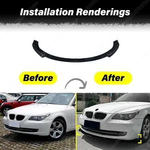 Pour BMW Série 5 E60 E61 Standard LCI 2009 2010 – Protection de pare-chocs avant, diffuseur et kit carrosserie extérieur - Product Image 2