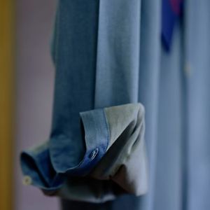 Camisa Casual <span class=keywords><strong>de</strong></span> Verano para Hombre, Personalizada, Color Azul Lago, 100% Algodón, Transpirable, Ecológica, con Tela Italiana FLAMENCO, Corte Entallado - Product Image 5