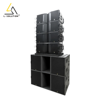Système de sonorisation Lsolution Actvie 8 pièces 1200W, enceintes Line Array bidirectionnelles K212, 4 pièces 2400W, caisson de basses double 18 pouces KS28 pour concert