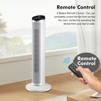 Ventilador Eléctrico Moderno K-Air para Oficina en Casa, 29 Pulgadas, Sin Aspas, Eficiente, Silencioso, Control Remoto Táctil, 3 Velocidades, Oscilante, Tipo Torre