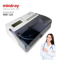 Lavadora de microplacas Mindray MW-12A Elisa para lector de placas, sistema de análisis bioquímico, material ABS, bombas de pozo profundo, fondo cónico