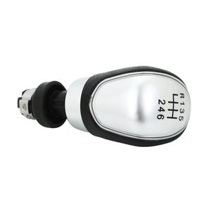 Pommeau de levier de vitesse en cuir argenté, 5 ou 6 vitesses, transmission manuelle, pour Ford Focus, conception ergonomique - Product Image 1