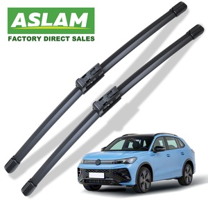 Balais d'essuie-glace de voiture à performance stable, caoutchouc anti-âge pour Volkswagen Tiguan Arteon Touareg Bora, essuie-glaces longue durée - Product Image 1