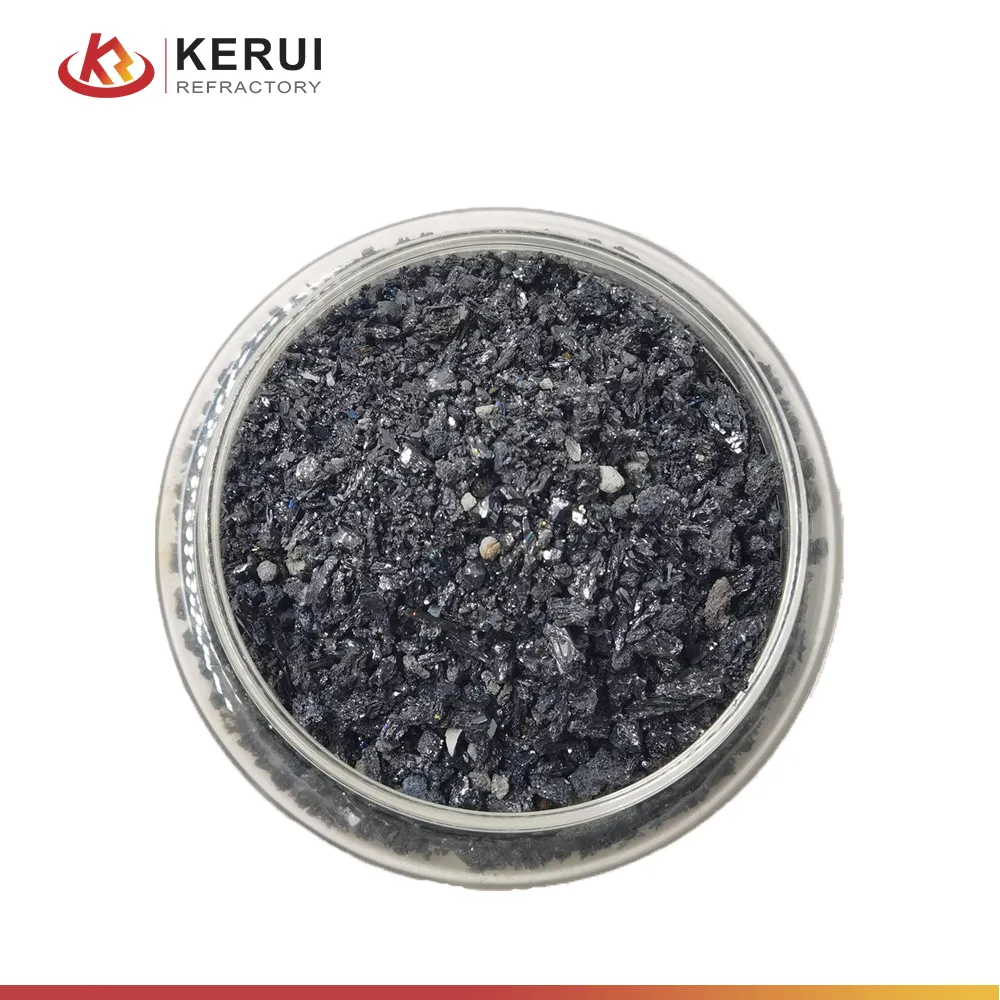 KERUI Refractory Black Sic High Temperature Silicon Carbide Powder Black Silicon Carbide Micron Powder SiC