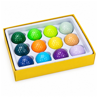 Balles de golf colorées, lot de 12, assortiment multicolore, couleurs arc-en-ciel vives, vente en gros, fournisseur d'usine