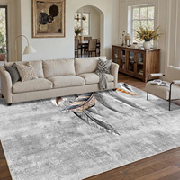 Tapis de couloir imprimé floral vintage personnalisé, lavable en machine, en polyester à poils ras, antidérapant, pliable, adapté aux animaux domestiques