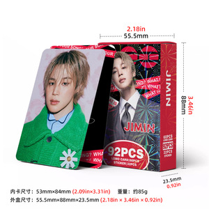 Tarjetas Lomo Kpop de 92 piezas, tarjetas fotográficas impresas a color del álbum Arirang de JIMIN, tarjeta decorativa de Park Ji Min - Product Image 5