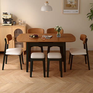 <span class=keywords><strong>Mesa</strong></span> de <span class=keywords><strong>Comedor</strong></span> de Madera Plegable y Extensible de Lujo: <span class=keywords><strong>Mesa</strong></span> Pequeña Moderna Multifuncional Perfecta para el <span class=keywords><strong>Comedor</strong></span> de un Apartamento - Product Image 5