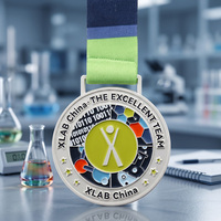 Medallas de Metal de Aleación de Zinc con Logotipo Esmaltado Personalizado en 3D de Alta Calidad para Premios de Equipo y Recuerdos Corporativos