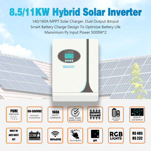   Biến tần lai ghép năng lượng gió 11kw, bộ điều khiển sạc MPPT, hoạt động độc lập lưới điện, di động, sóng sin thuần tần số cao, biến tần năng lượng mặt trời - Product Image 2